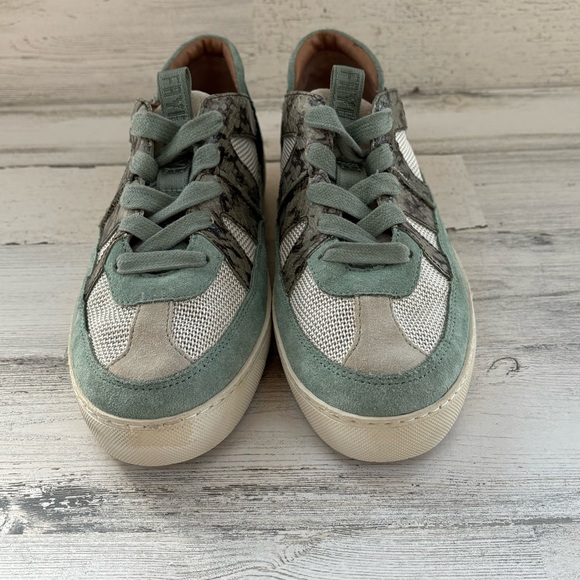 Frye Women’s Size 9 Webster Casual Low Lace Up Sneakers In Greens - Picture 6 of 11